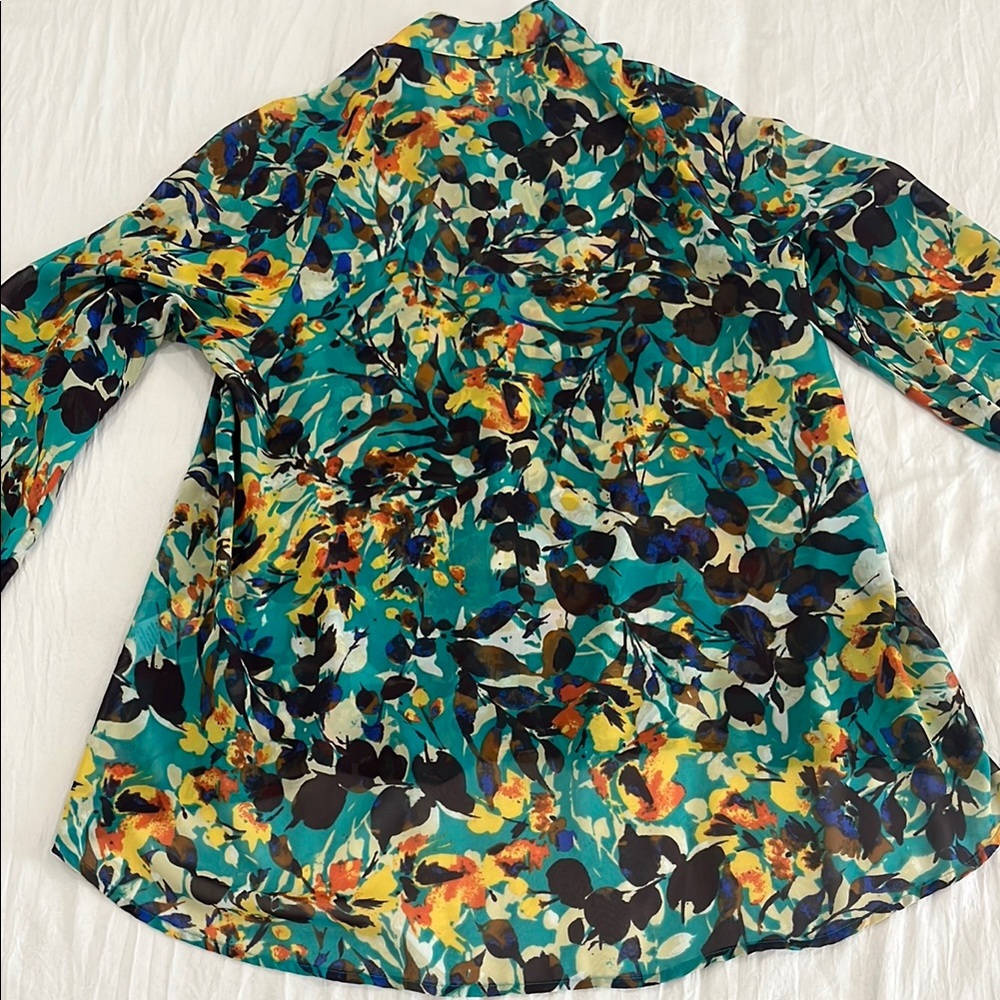 SALE Kut From the Kloth Long Sleeve Sheer Button Up